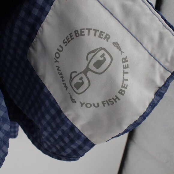 Vineyard Vines Harbor Shirt Mens Small Plaid Performance Vented Button Down fish - Picture 5 of 14